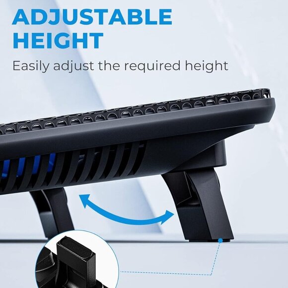 Havit HV-F2056 15.6"-17" Laptop Cooler Cooling Pad - Slim Portable USB Powered - Picture 4 of 4